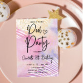 Tropische Palm Pastel Rainbow Pool Party Papieren Bordje