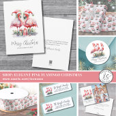 Flamingo Tropical Kerstmis Satijnen Lint