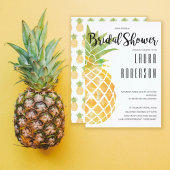 Waterverf stencil ananas | Brida Shower Invite Kaart