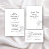 Tulip Sketch Spring Weddenschap Bedankt