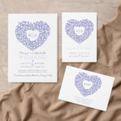 monogram tulpen hart verminderd huwelijk aankondiging (Personaliseer de collectie van deze zelfstandige maker.)