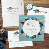 Zal je Maid of Honor Rustieke Boho veren Kaart