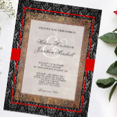 Toscane Damask Elegant Table Number Kaarten