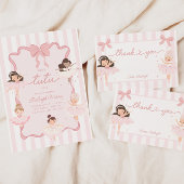 Meisjes Tutu Coquette Ballerina Bedankkaart
