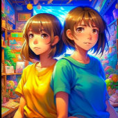 Twin's Happy Birthday Banner Anime Thema