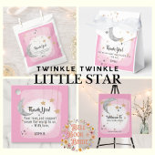 Twinkle Twinkle Little Star Roze Waterverf Splash Kaart