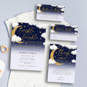Schattigee Twinkle Twinkle Little Star Baby Sprink Uitnodiging Briefkaart