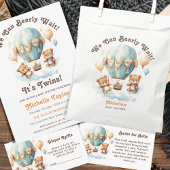 Schattigee rustieke tweeling Baby shower nauwelijk Bedankdoosjes