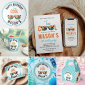 Twee Cool Boy 2e Verjaardagsfeestje Spandoek