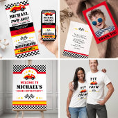 Twee jaar Fast Race Auto tweede verjaardag Kinder Shirts