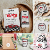 Twee Snel Race Car Boy 2e verjaardag