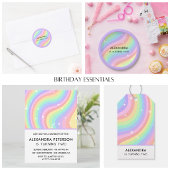 Two Groovy | Retro Pastel Rainbow 2nd Birthday Gastenboek