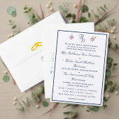 Elegant Two Hearts Catholic Wedding  RSVP Kaartje (Personaliseer deze collectie van deze onafhankelijke maker. Test)