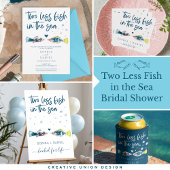 Twee minder vissen in het Zee huwelijk Papieren Bordje