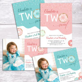 Twee zoete donut Girls 2e verjaardag Spandoek