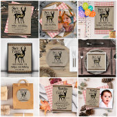 Twee Wilde Meisjes Woodland Deer 2e verjaardag Ronde Sticker