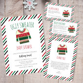 Ugly Sweater Kerstmis Baby shower Servet