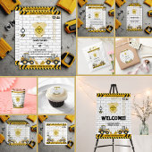 In aanbouw babykleding Baby shower Kaart