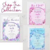 Onder het Zee Schattigee Paarse en groene Baby sho Kaart