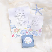 Onder de Zee Birthday Party dank u Bedankkaart