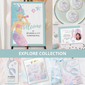 Roze Lavendel Zeemeermin Party Adventure Sleutelhanger