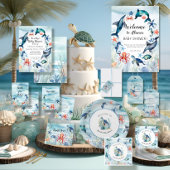 Onder het Zee Dolfijnschildpad Blauwe Luier Raffle Informatiekaartje