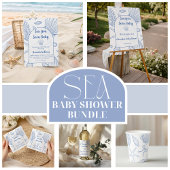 Under The Sea You Soon Blue Boy Baby Shower Kaart