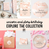 Unicorn en sterren medium cadeauzakje