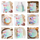 Eenhoorn Meisje Magische Pastelregenboog Verjaarda Bedankdoosjes