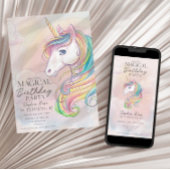 Unicorn verjaardagsvoordeur-teken poster