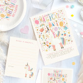 Verjaardagsfeestje Eenhoorn Bedankt