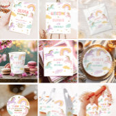 Eenhoorn Magische Regenboog Meisje Verjaardag Welk Poster