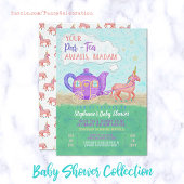 Schattige Roze Eenhoorn Baby shower Pattern Tissuepapier
