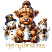 Cute Highland Cow Christmas Hoodie  Tote Bag