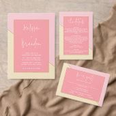 Moderne Chique Pastel Roze Script Typografie Bruil Wijn Etiket (Personaliseer de collectie van deze zelfstandige maker.)