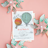 Up and Away Baby shower hete luchtballonnen Servet