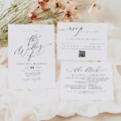 VALENTINA Elegant minimalistisch script bruiloft Reclamebord Met Voetstuk