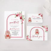 Valentijnse Baby showers Teddybeer Uitnodiging