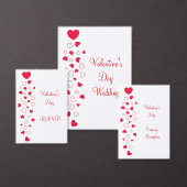 Red Hearts Design Valentijnsdag Wedding Bedankdoosjes (Personaliseer de collectie van deze zelfstandige maker.)