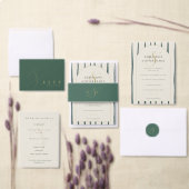 Smaragdgroene Gouden Monogram Huwelijkstafel Plaat (Personaliseer de collectie van deze zelfstandige maker.)