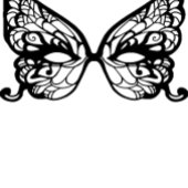 Venetia Carnivale Masque Victoriaans  Vlaanderen Papieren Bordje