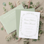 sage green save the date (Personaliseer deze collectie van deze onafhankelijke maker. Test)