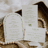 VERONA Wildflower krans bruiloft Ronde Sticker