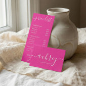 Girly Monogram Calligrafie Elegant Pink Notitieboek