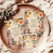 Victoriaans Art Nouveau Baby shower Kaart