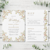 Lijst Bohemian Flowers Bruiloft Servet (Personaliseer de collectie van deze zelfstandige maker.)