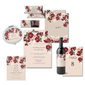 Mooie roze en mauve elegante bloemen kaart