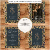 Victoriaans wandtapijt William Morris Floral Weddi Kaart