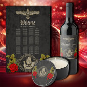 Viking mystieke charme met elegante Keltische knop Wijn Etiket