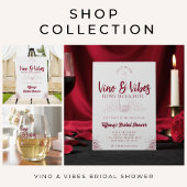 Vino & Vibes Bruidsfeest Kaart